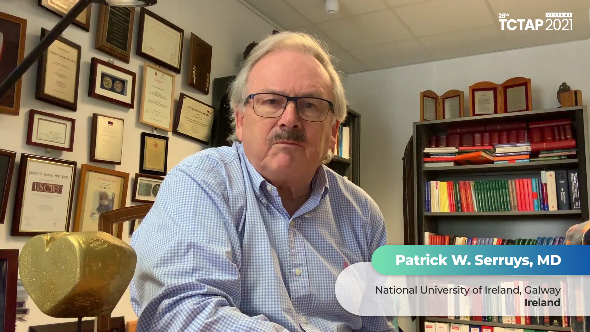 Congratulatory Message to TCTAP 2021 Virtual from Patrick W. Serruys, MD