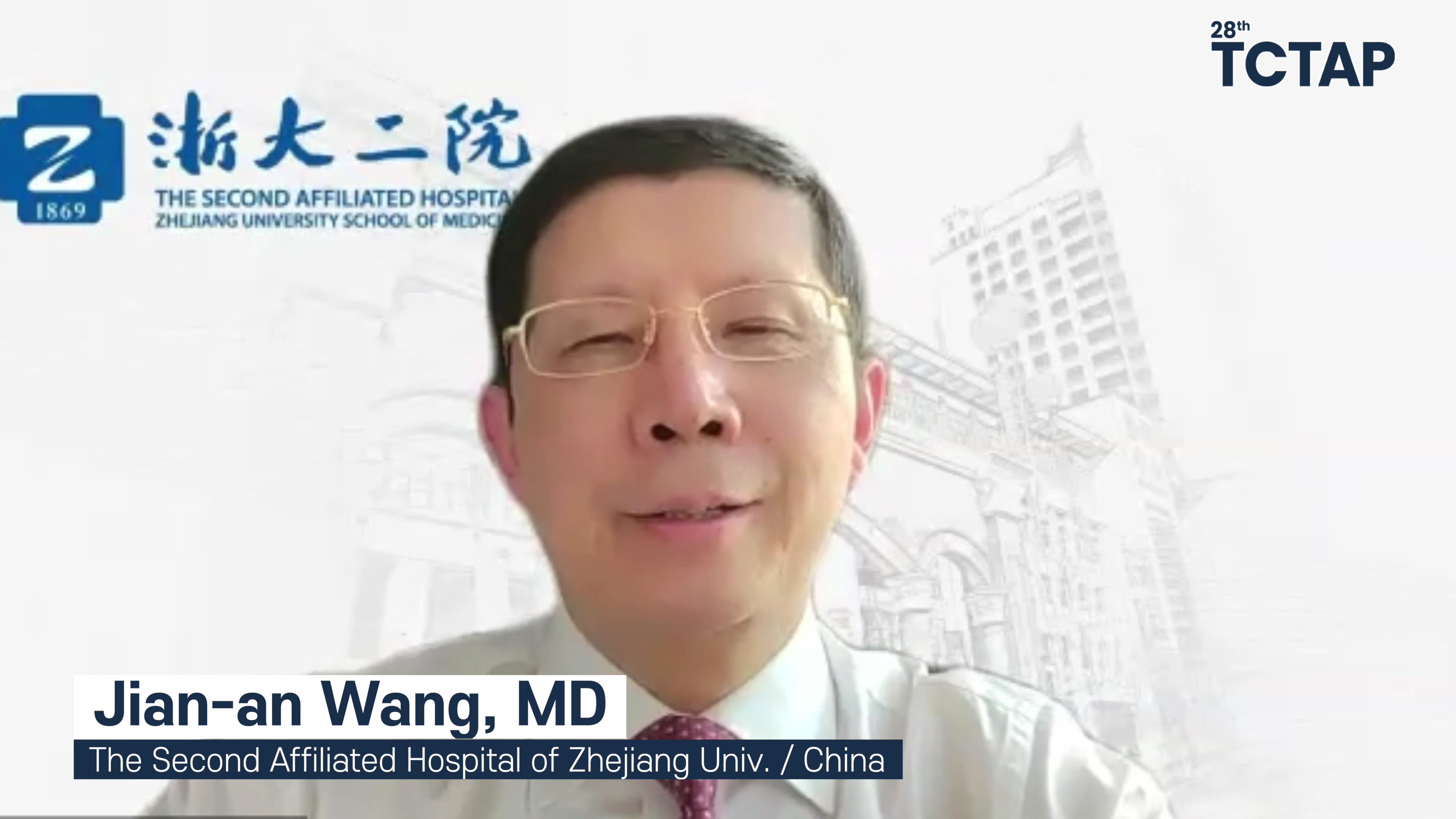 Congratulatory Message to TCTAP 2023 from Jian-an Wang, MD