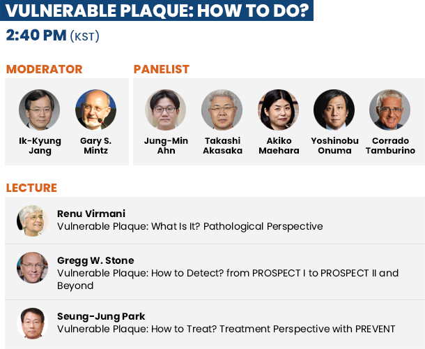 Vulnerable Plaque: How to Do? - 2:25 PM(KST)