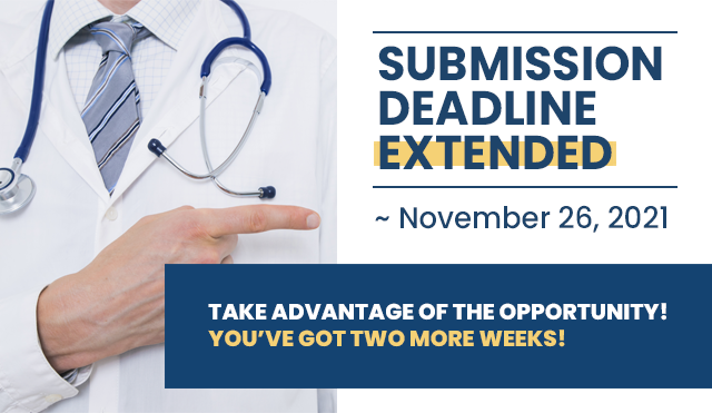 SUBMISSION DEADLINE EXTENDED ~ November 26, 2021