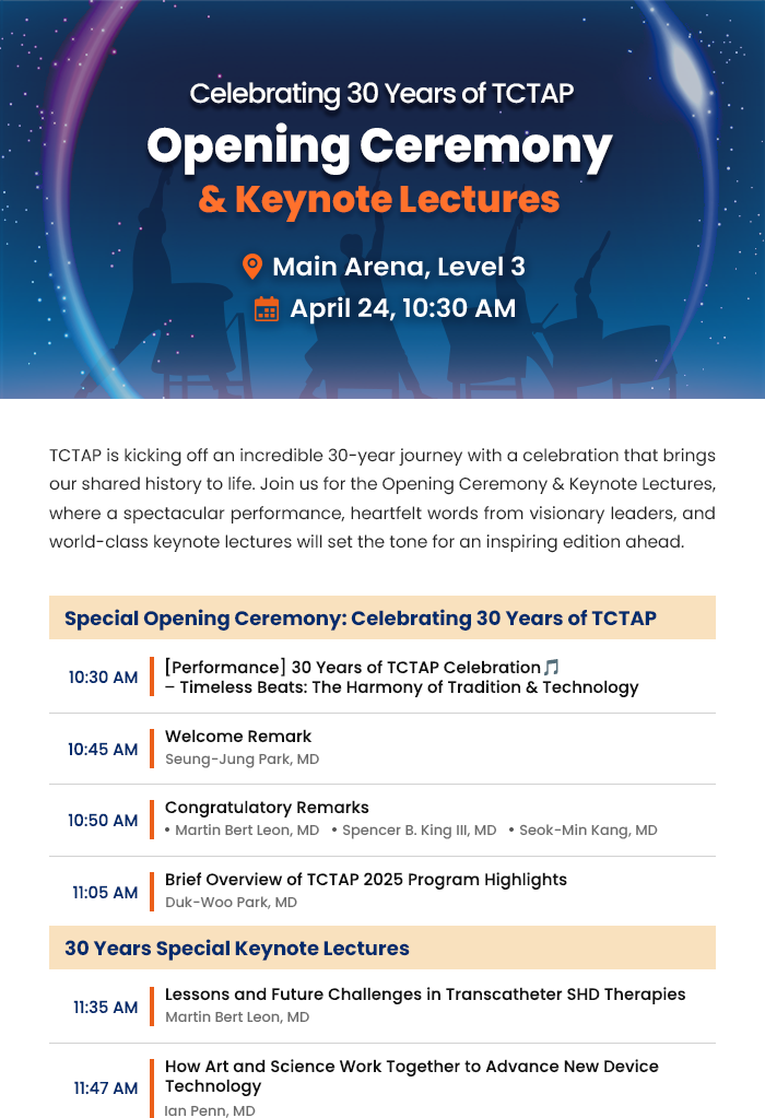 Opening Ceremony & Keynote Lectures